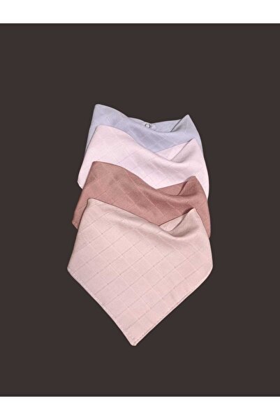 sağel 100% قطن 4 قطع من مريلة الأطفال ذات الياقة من الموسلين بطبقة مزدوجة مع ...