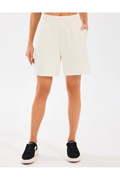 SKECHERS W Essential 5 Inch Sweat Short S2510035 Kadın Şort BEYAZ