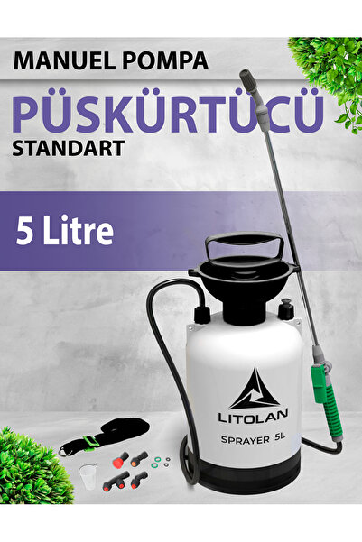 LITOLAN 5 Lt Manuel Zirai Ilaçlama Pompası , Sulama, Püskürtücü El Pompası