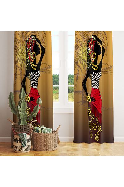 stellahomes Special Design Decorative Background Curtain 140X260 cm Single Wing