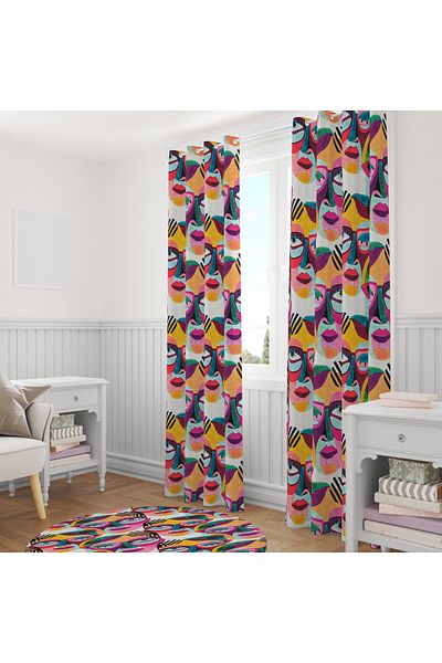 stellahomes Special Design Decorative Background Curtain 140X260 cm Single Wing
