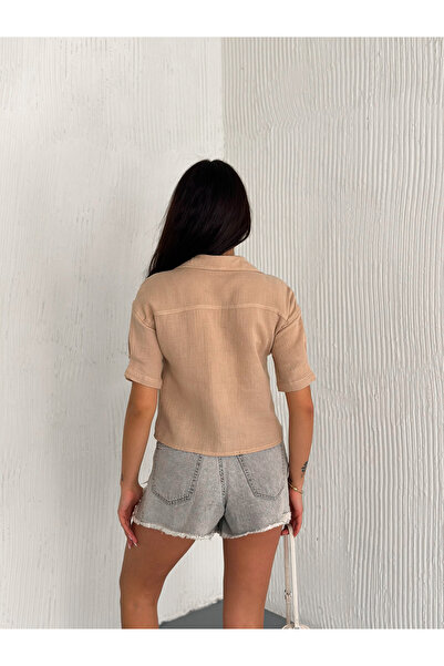 SBL COLLECTİON Πουκάμισο με κοντό μανίκι μουσελίνα