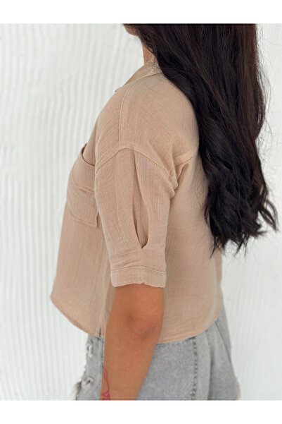 SBL COLLECTİON Πουκάμισο με κοντό μανίκι μουσελίνα