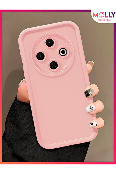 Molly Tecno SPARK 30C İçin Kum Pembesi Kenarları Kalın Pan Silikon Kılıf