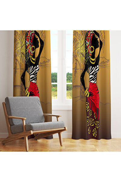 LadiesHome ستارة صورة ظلية نسائية بزخارف عرقية - طراز جمالي وأنيق مقاس 140 × ...