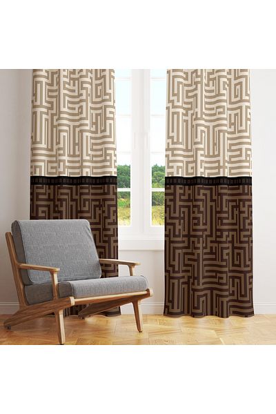 stellahomes Special Design Decorative Background Curtain 140X260 cm Single Wing