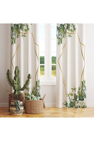 stellahomes Special Design Decorative Background Curtain 140X260 cm Single Wing