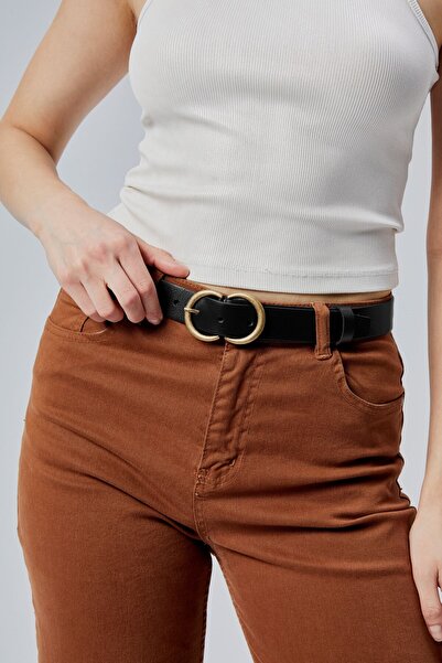 derikem حزام نسائي أنيق بإبزيم CC مصنوع من الجلد الطبيعي بنسبة 100% بحزام 3 سم