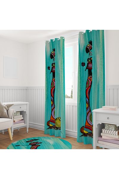 stellahomes Special Design Decorative Background Curtain 140X260 cm Single Wing