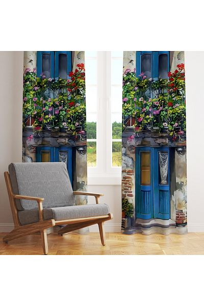 stellahomes Special Design Decorative Background Curtain 140X260 cm Single Wing