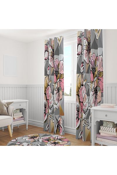 stellahomes Special Design Decorative Background Curtain 140X260 cm Single Wing