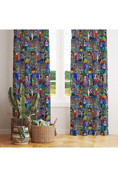 stellahomes Special Design Decorative Background Curtain 140X260 cm Single Wing