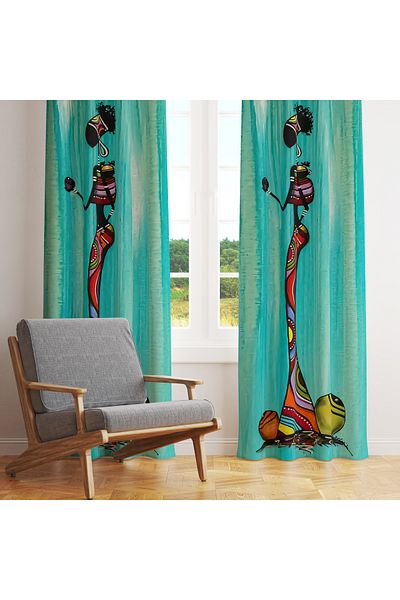 stellahomes Special Design Decorative Background Curtain 140X260 cm Single Wing