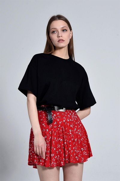 Cochines Shorts Skirt Summer Beach Mini Pleated Skirt