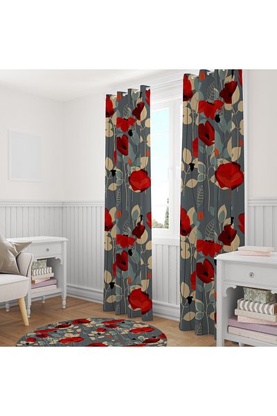 stellahomes Special Design Decorative Background Curtain 140X260 cm Single Wing