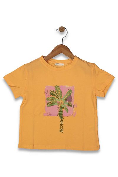 BAGLAN Girl's Palm Printed T-Shirt Bgl-St04449