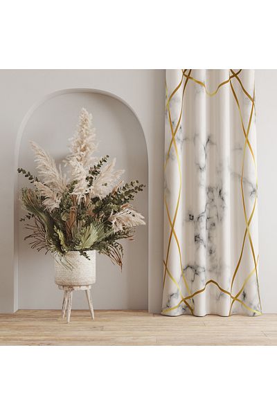 stellahomes Special Design Decorative Background Curtain 140X260 cm Single Wing