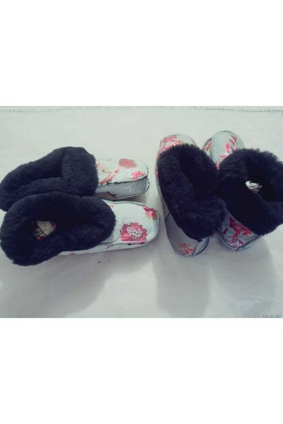 hoaryage 100% Γνήσιο δέρμα αρνιού με μαλλί Lamb's Leather ΠΑΠΟΥΤΣΙΑ Παντόφλες Μποτάκια