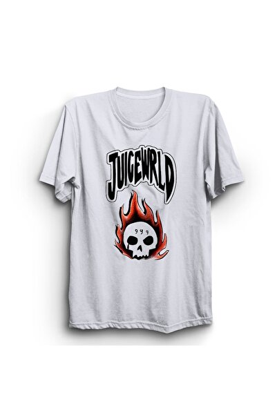 The Fame Juice Wrld, Flaming Skull, 999, Rap Hiphop з принтом, 100% бавовна, футболка