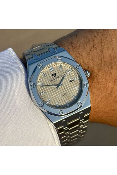 FANDER BLUE Vanderblue Travel Watch with Silver Steel Strap