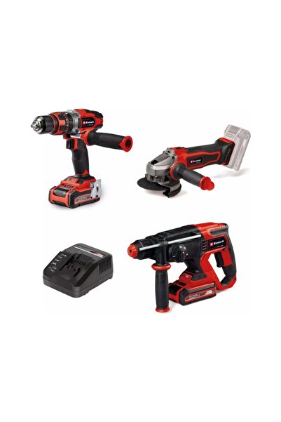 Einhell Te-Tk 18/3 Akülü Kombo Set Te-Cd 18/48 Li-I + Te-Ag 18/115-2 Li + te-Hd 18/20 li