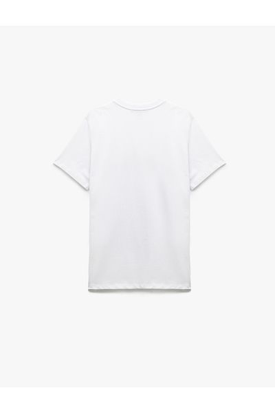 Koton New Season Cotton Short Sleeve Regular Fit Printed Crew Neck T-Shirt