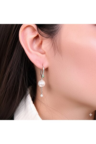 kayalaraksesuar İncili Sallantılı Küpe