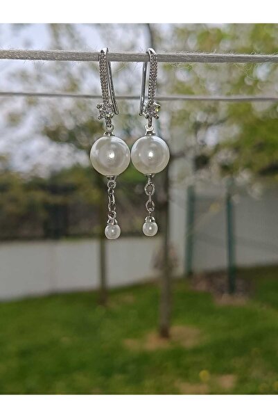 kayalaraksesuar İncili Sallantılı Küpe