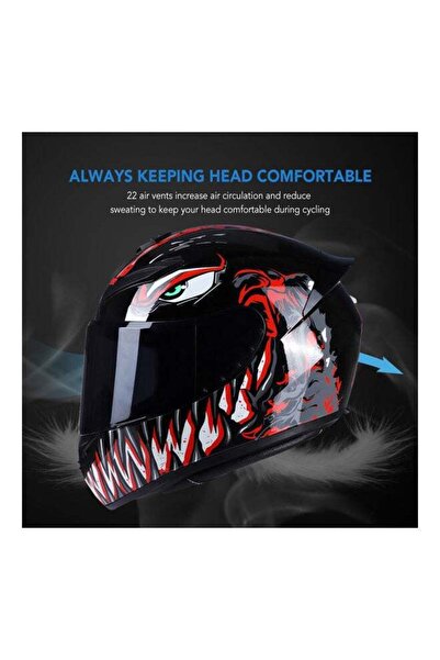 Generic Motorcycle Full Face Cover Helmet
