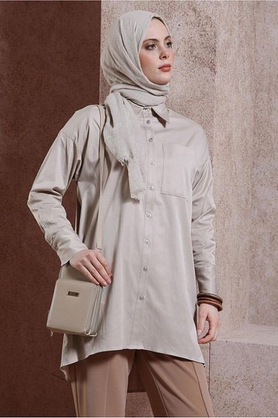 Alvina SATIN SHIRT TUNIC 44421
