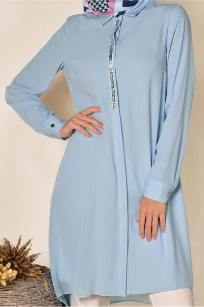 Alvina 4883 Model Chiffon Classic Tunic