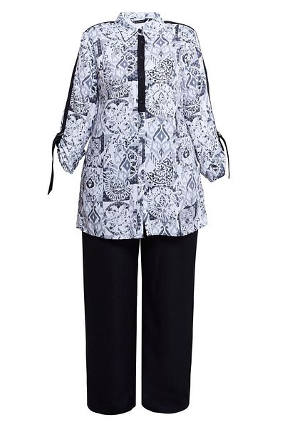 Alvina Set pantaloni cu model marimi mari - 20516