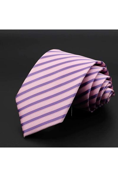 delis Men's tie, CR014, Pink/Purple