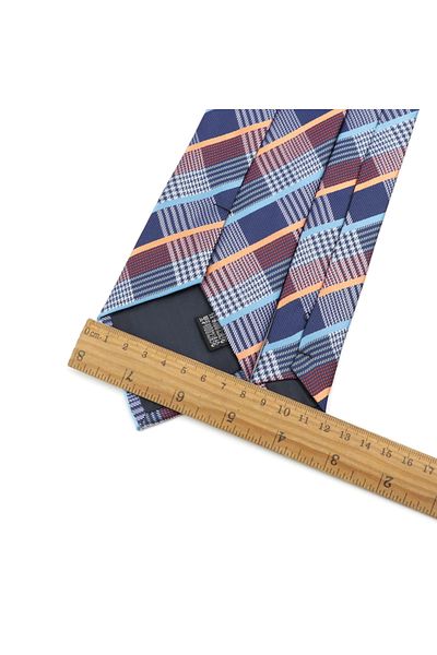 delis Men's tie, CR037, Silver/Blue