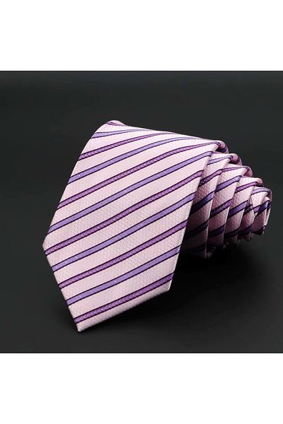 delis Men's tie, CR021, Pink/Purple