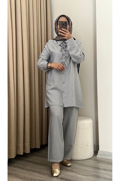 MERİÇ BOUTİQUE Bow Tie Shirt Set of 2