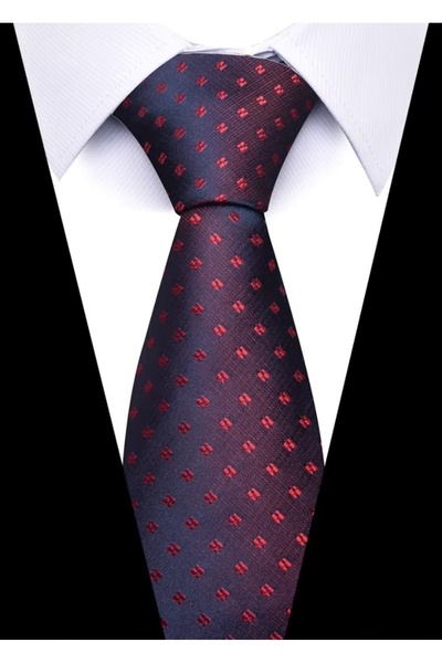 delis Cravata pentru barbati, CR121, Albastru/Rosu