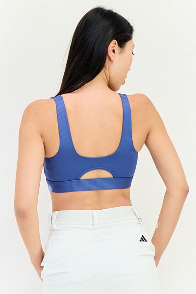 adidas Women Padded Sports Bra, Light Blue