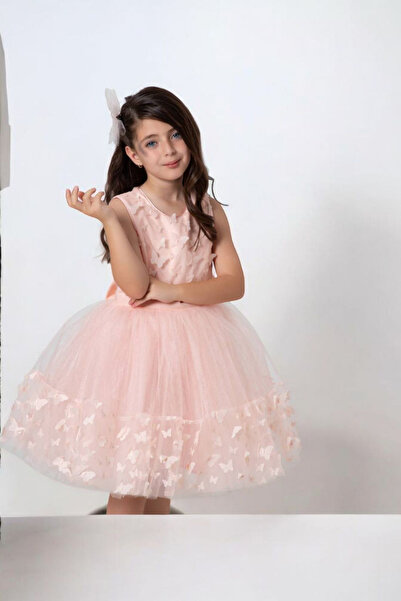 Wizzy 3 Boyut Kelebekli Kabarık Çocuk Abiye