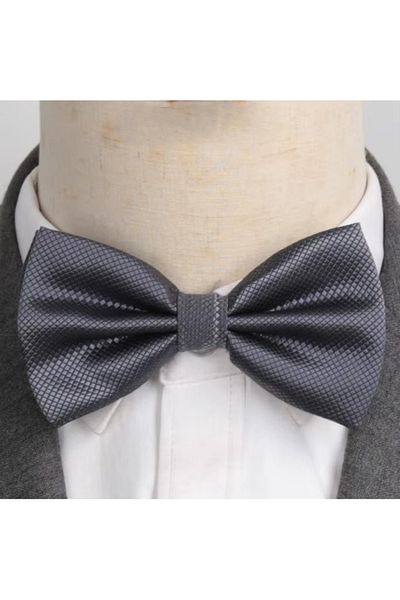 delis Men's bow tie, PP045, Dark gray