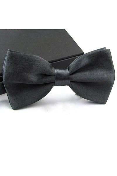 delis Men's bow tie, PP001, Dark gray