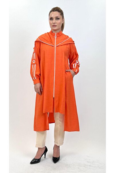 Ayda Triko Hooded Zippered Women's Cap