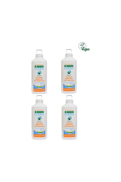 Green Clean Vegetable Orange Oil Dishwasher Gel Detergent 1000ml Set of 4