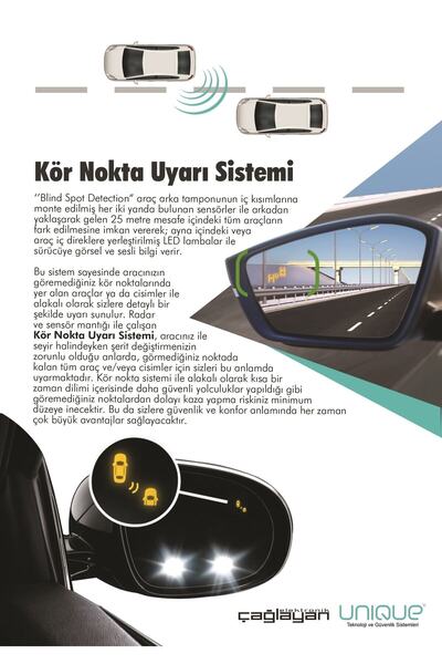 Unique Kör Nokta Uyarı Sistemi “blind Spot Detection”