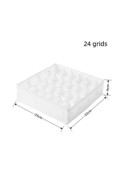 Choice white 24 grids Underwear Socks Bra Panties Storage Box Organizer For Underwear Clothing Organization