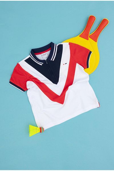 U.S. Polo Assn. Tricou cu gât polo pentru băiat