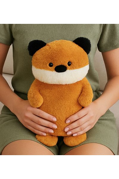 Özgüner Oyuncak Plush Water Bag Case – Puk Dog Shaped Huggable Cute Design