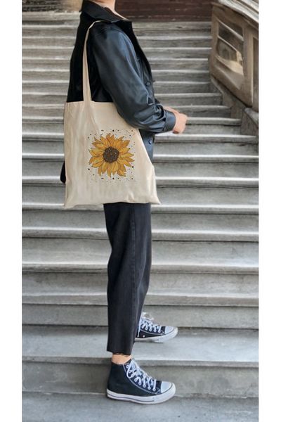 InfinitumWorks Sun Flower Cloth Bag