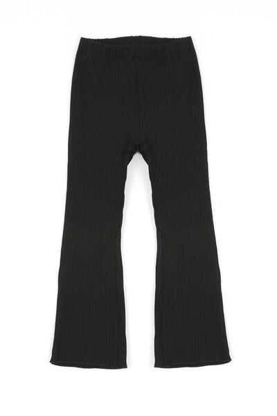 LUESS Kız Çocuk Fitilli Esnek Kumaş Tayt (2 Yaş-7 Yaş)