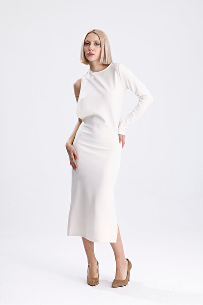 muub's Rochie Coralo cu o mânecă și detaliu la spate